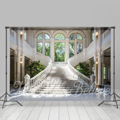 Lofaris Vintage Cascading Staircase Architecture Backdrop