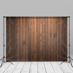 Lofaris Vintage Dark Brown Wood Vertical Photo Backdrop