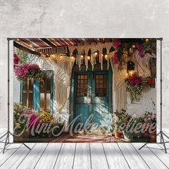 Lofaris Vintage Door And Window Boho Yard Spring Backdrop