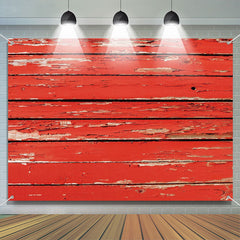 Vintage Dried Red Paint Board Texture Wood Backdrop - Lofaris