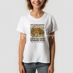 Lofaris Vintage Family Reunion Camping Crew T-Shirt