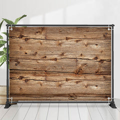 Lofaris Vintage Horizontal Wood Board Texture Photo Backdrop