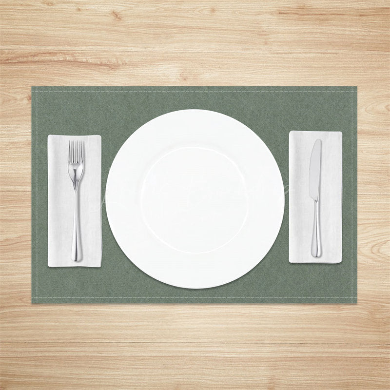 Lofaris Vintage Light Green Simple Dinner Set Of 4 Placemats