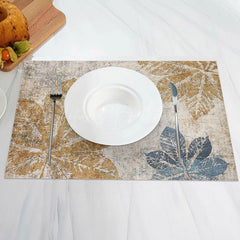 Lofaris Vintage Maple Leaf Autumn Dining Set Of 4 Placemats