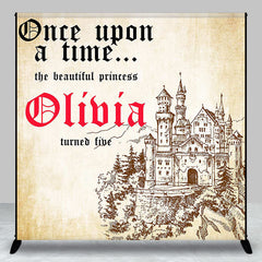 Lofaris Vintage Once Upon A Time Custom Birthday Backdrop