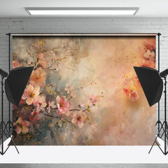 Lofaris Vintage Pink Oil Painting Floral Fine Art Backdrop