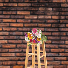 Lofaris Vintage Rustic Red Brick Wall Backdrop For Photography