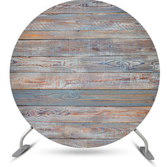 Lofaris Vintage Rustic Wooden Wall Textured Circle Backdrop