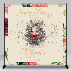 Lofaris Vintage Some Bunny Custom Kids Birthday Backdrop