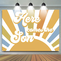 Lofaris Vintage Sun Here Comes The Son Baby Shower Backdrop