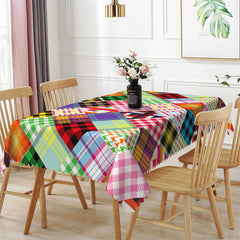 Lofaris Vintage Tartan Splice Plaid Rectangle Tablecloth