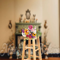 Lofaris Vintage Vase Desk Floral Photography Easter Backdrop