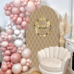 Lofaris Vip Gold Birthday Party Double Sided Arch Backdrop