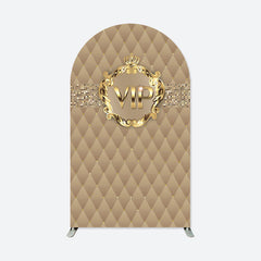 Lofaris Vip Gold Birthday Party Double Sided Arch Backdrop