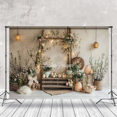 Lofaris Warm Color Interior Easter Photography Backdrop