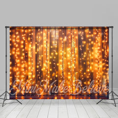 Lofaris Warm Light Sparkling Bokeh Photography Backdrop