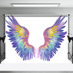 Lofaris Watercolor Angel Feather Wings Phtotgraphy Backdrop