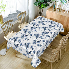 Lofaris Watercolor Blue Liberty Pattern Kitchen Tablecloth