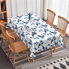 Lofaris Watercolor Blue Liberty Pattern Kitchen Tablecloth