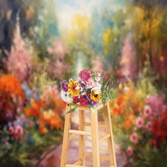 Lofaris Watercolor Floral Spring Photography Backdrop