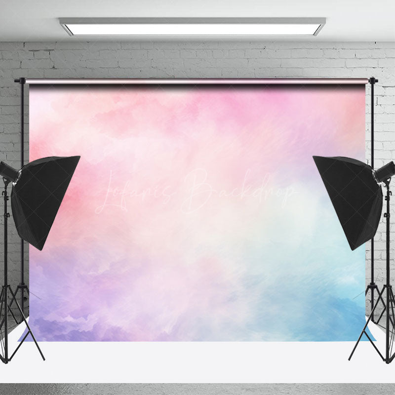 Lofaris Watercolor Pink Blue Purple Backdrop For Photography