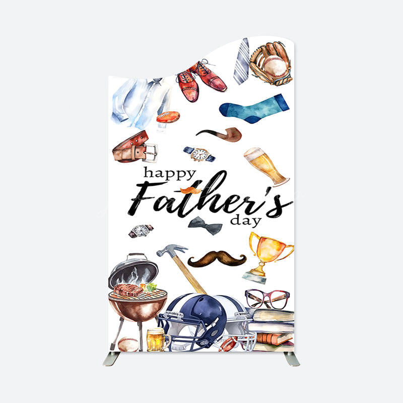 Lofaris Wavy Gifts Rugby Happy Fathers Day Arch Backdrop