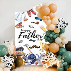 Lofaris Wavy Gifts Rugby Happy Fathers Day Arch Backdrop