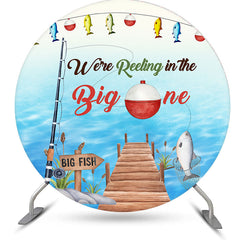 Lofaris We Are Reelongi In Big One Fish Round Birthday Backdrop