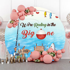 Lofaris We Are Reelongi In Big One Fish Round Birthday Backdrop