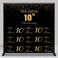 Lofaris We Still Do Custom Name 10th Anniversary Backdrop