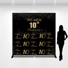 Lofaris We Still Do Custom Name 10th Anniversary Backdrop