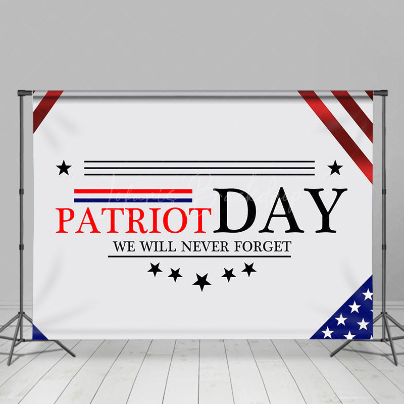 Lofaris We Will Never Forget Usa Flag Patriot Day Backdrop