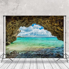 Lofaris Weathered Cave Reef Sea Natural Scenery Backdrop