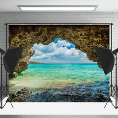 Lofaris Weathered Cave Reef Sea Natural Scenery Backdrop