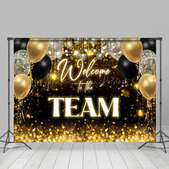 Lofaris Welcome To The Team Glitter Colleague Party Backdrop