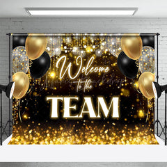 Lofaris Welcome To The Team Glitter Colleague Party Backdrop