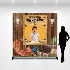 Lofaris Western Cowboy Custom 5th Birthday Party Backdrop