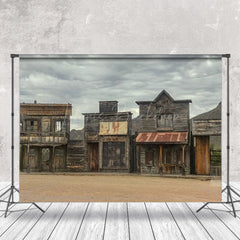 Lofaris Western Cowboy Vintage House Architecture Backdrop