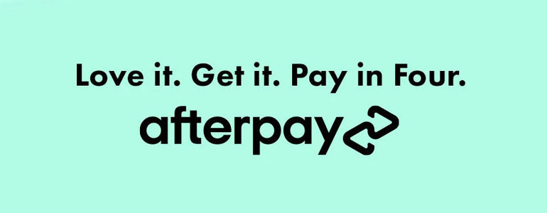 Checking out with Afterpay is quick, easy, and secure. At check out select Afterpay as your payment method.