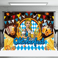 Lofaris Wheat Bread Blonde Wooden Oktoberfest Party Backdrop