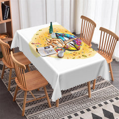 Lofaris Whisper Words Of Wisdom Mouth White Gold Tablecloth