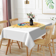 Lofaris Whisper Words Of Wisdom Mouth White Gold Tablecloth