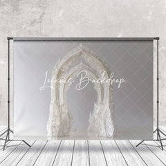 Lofaris White Artistic Arch Wedding Backdrop For Photography