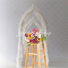 Lofaris White Artistic Arch Wedding Backdrop For Photography