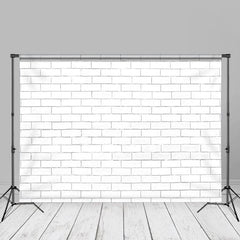 Lofaris White Brick Wall Portrait Photography Backdrop