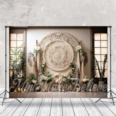 Lofaris White Candle Flowers Indoor Spring Photo Backdrop