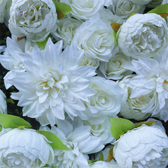 Lofaris White Flower Artificial Greenery Wall For Wedding