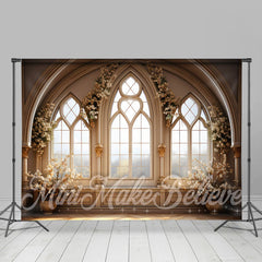 Lofaris White Flowers Moslem Door And Window Photo Backdrop