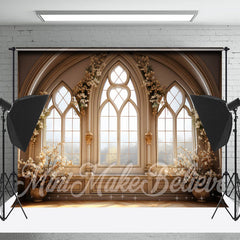 Lofaris White Flowers Moslem Door And Window Photo Backdrop