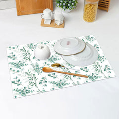 Lofaris White Greenery Spring Vintage Set Of 4 Placemats